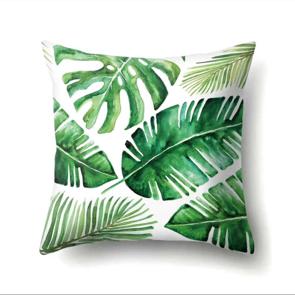 2 Tropical Pillow Cases 17”x17” - Picture 2 of 3